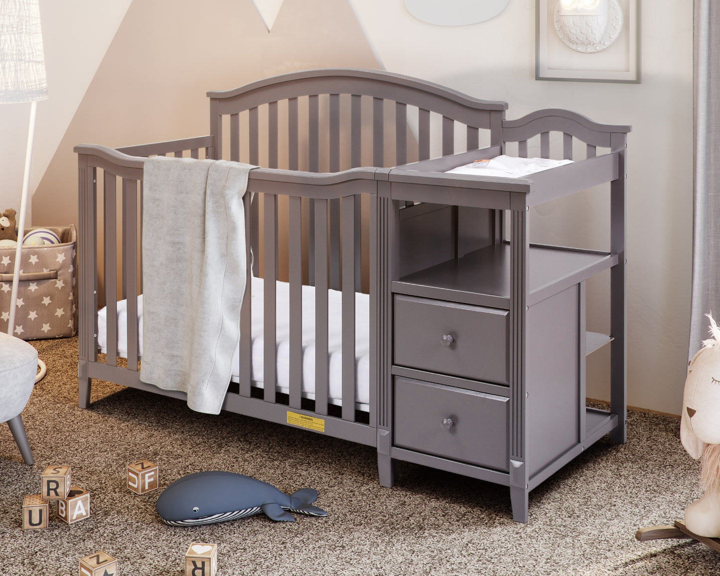 Kali 4-in-1 Convertible Crib and Changer