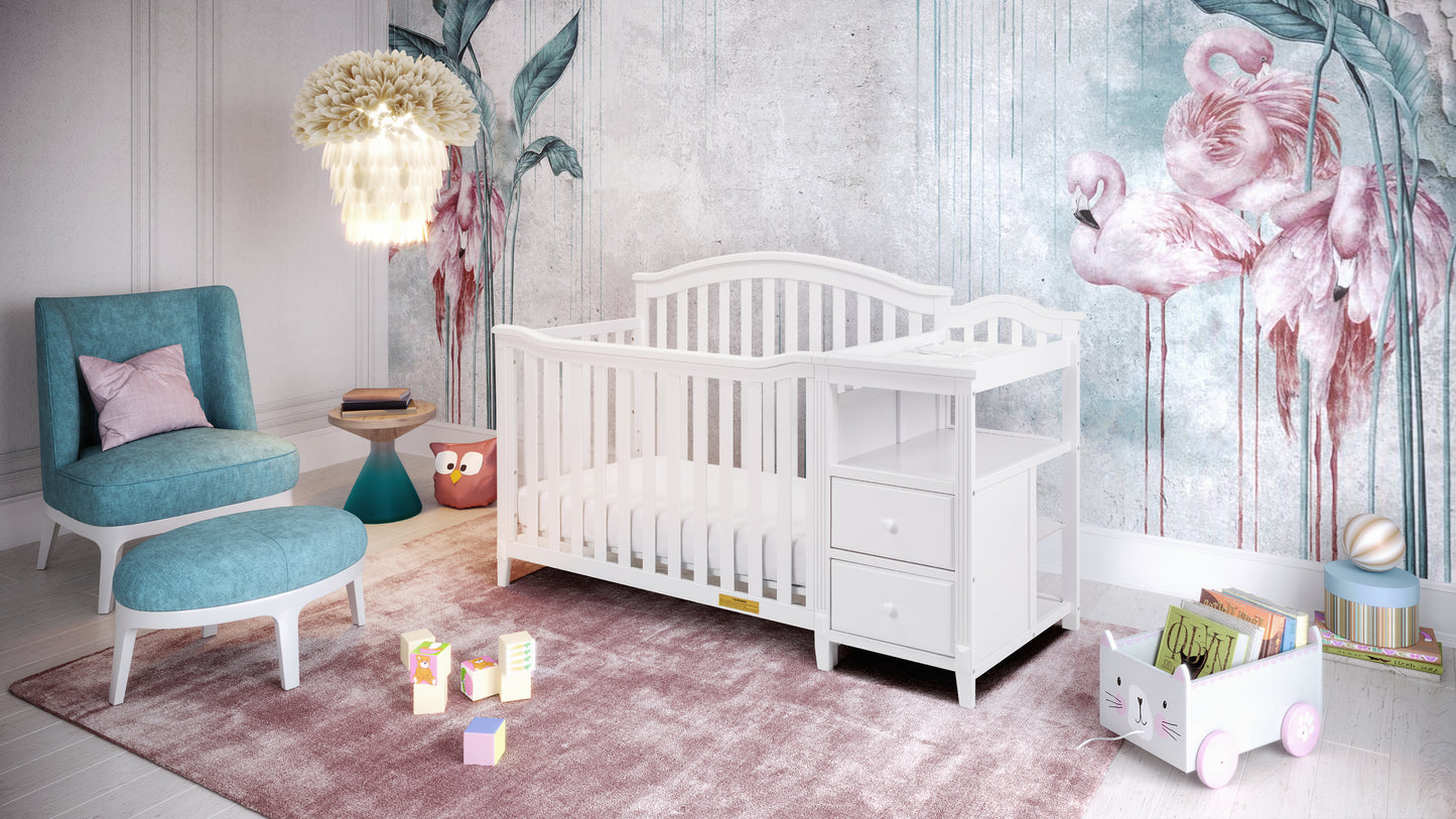 Kali 4-in-1 Convertible Crib and Changer
