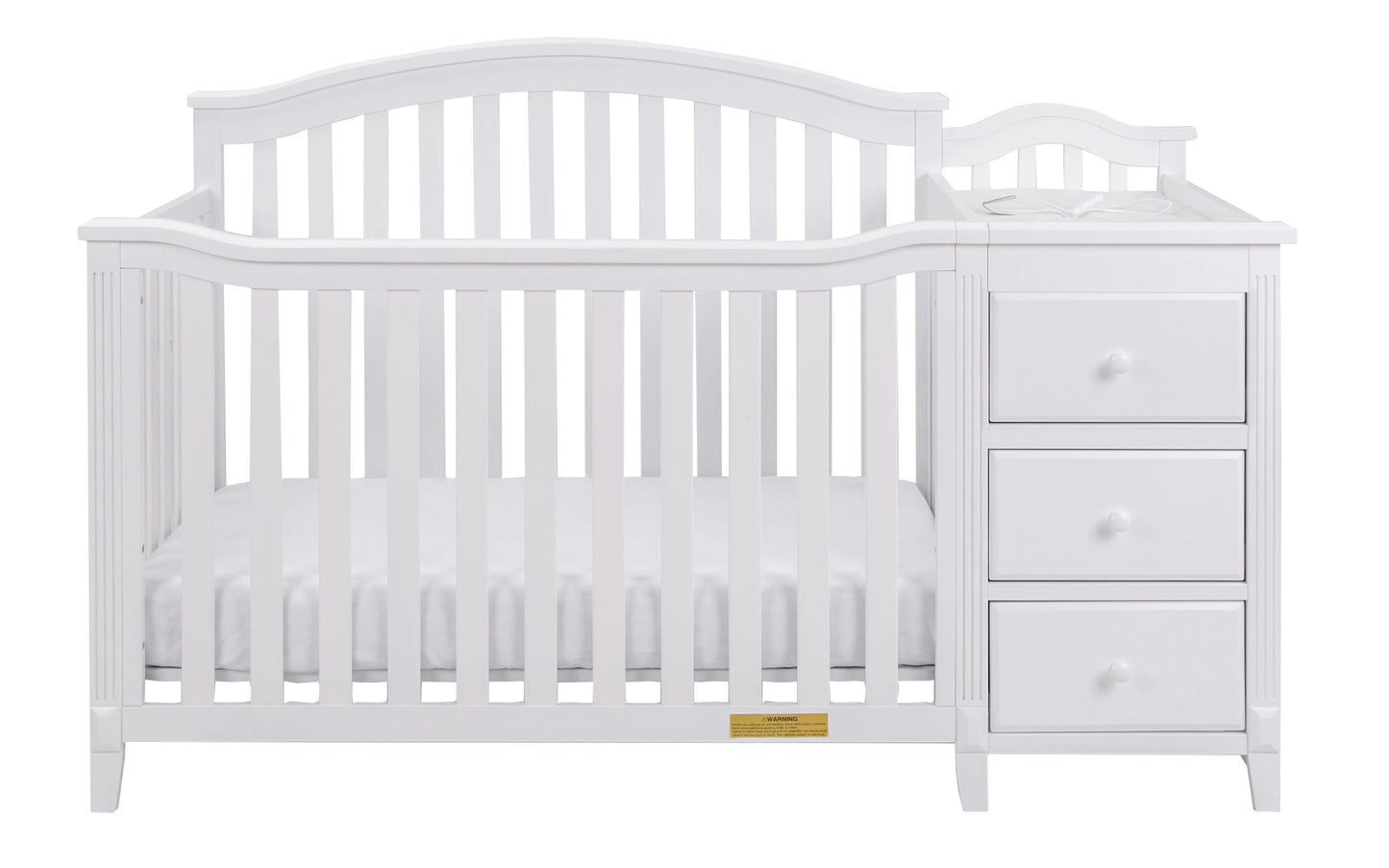 Kali II 4-in-1 Convertible Crib and Changer, White