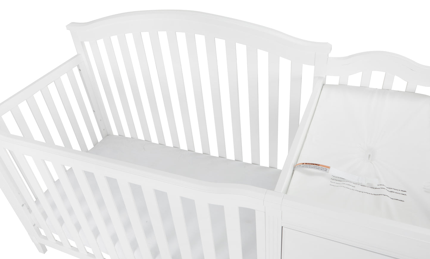 Kali II 4-in-1 Convertible Crib and Changer, White