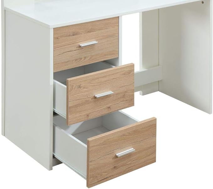 Nerice Twin Loft Bed W/Desk & Wardrobe