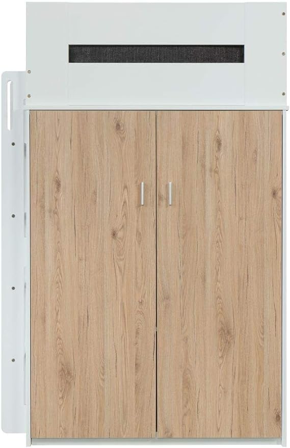 Nerice Twin Loft Bed W/Desk & Wardrobe