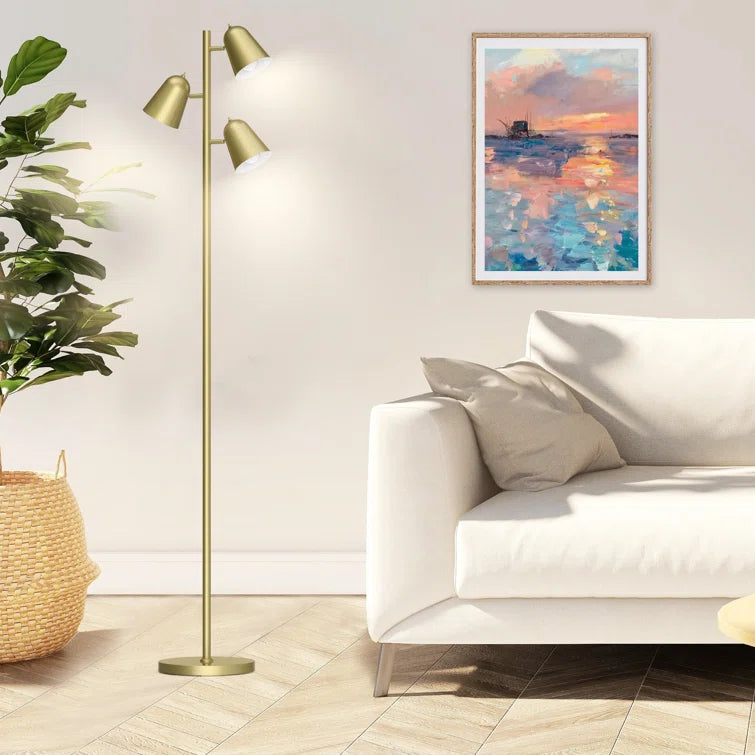 68" Tree Floor Lamp with 3 Bulbs Included