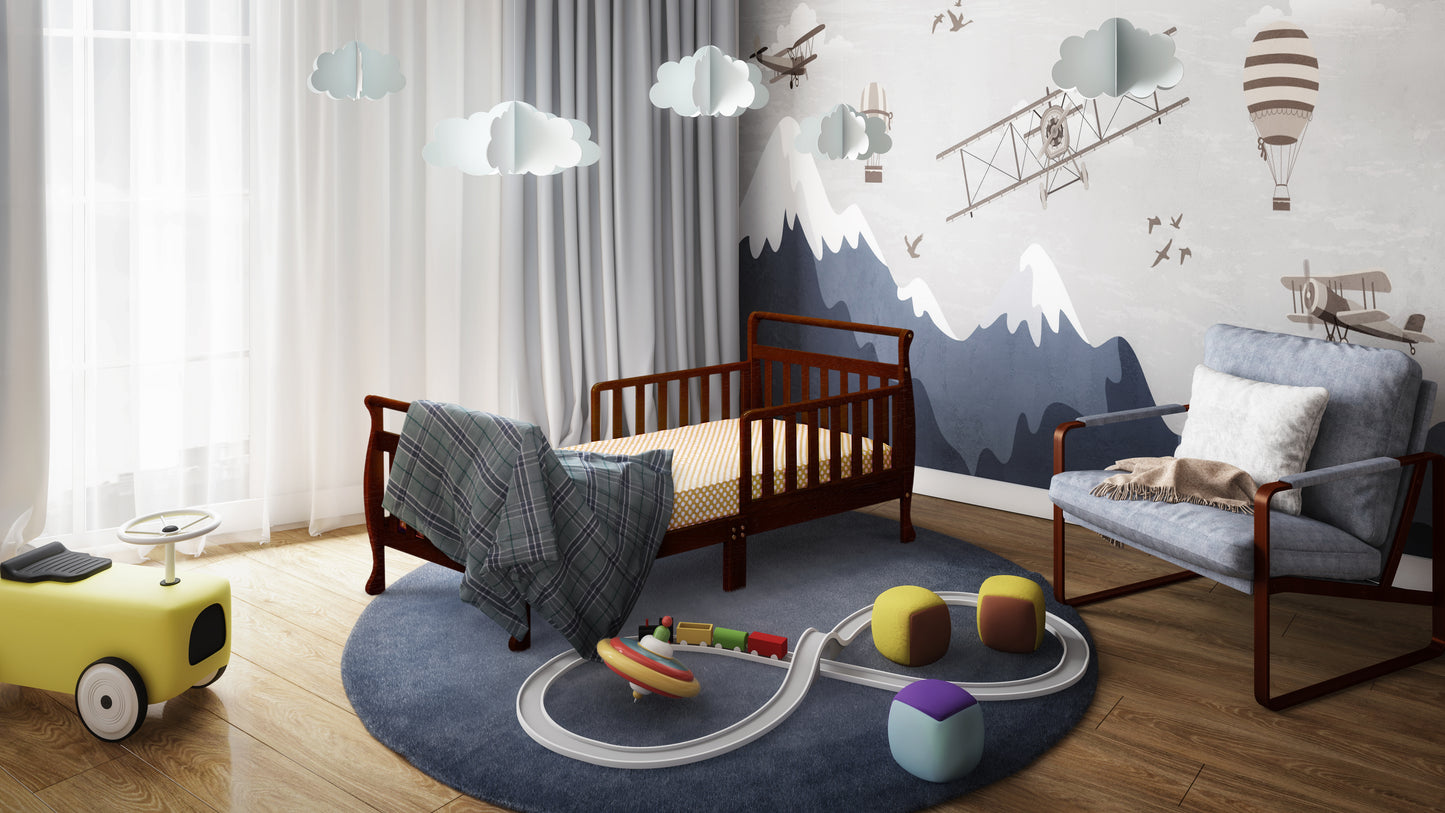 Anna Wooden Sleigh Toddler Bed