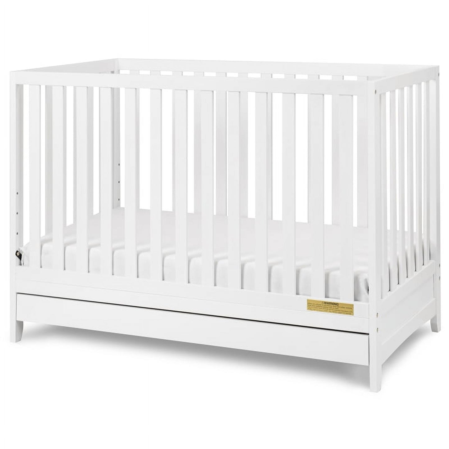 AFG Mila 3-in-1 Convertible Crib with Drawer White