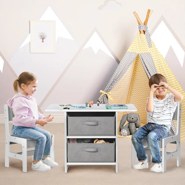 Betul Kids 3 Piece Play Or Activity Table and Chair Set