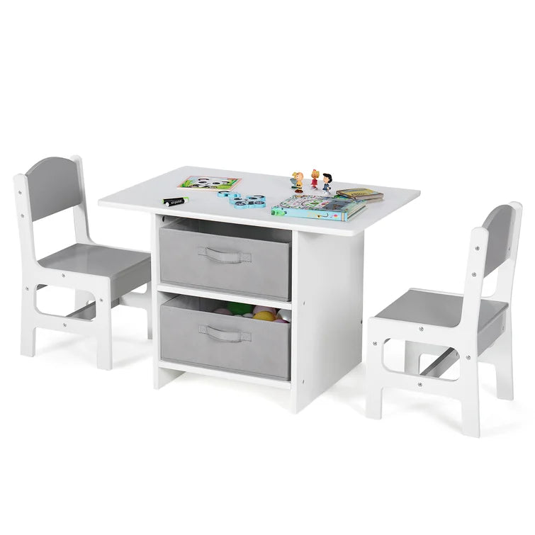 Betul Kids 3 Piece Play Or Activity Table and Chair Set
