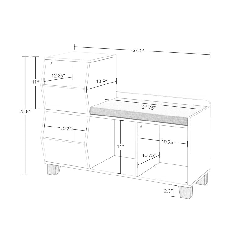 Cubby Storage Bench