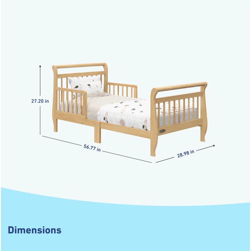 Graco Classic Sleigh Toddler Bed With Guardrails