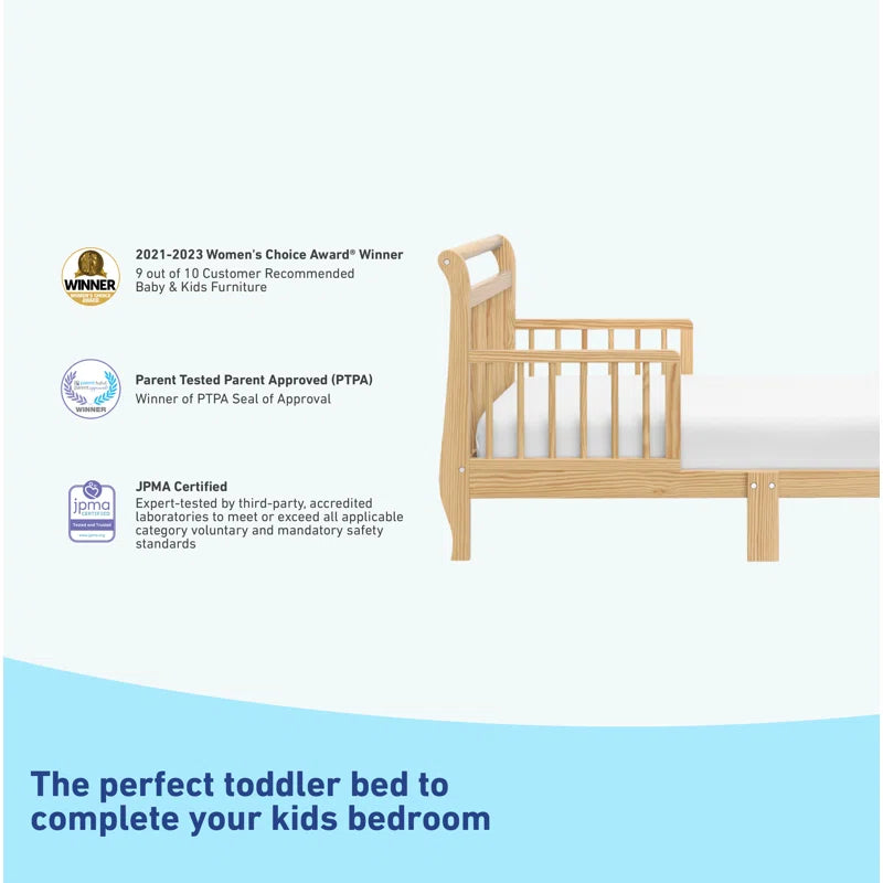 Graco Classic Sleigh Toddler Bed With Guardrails