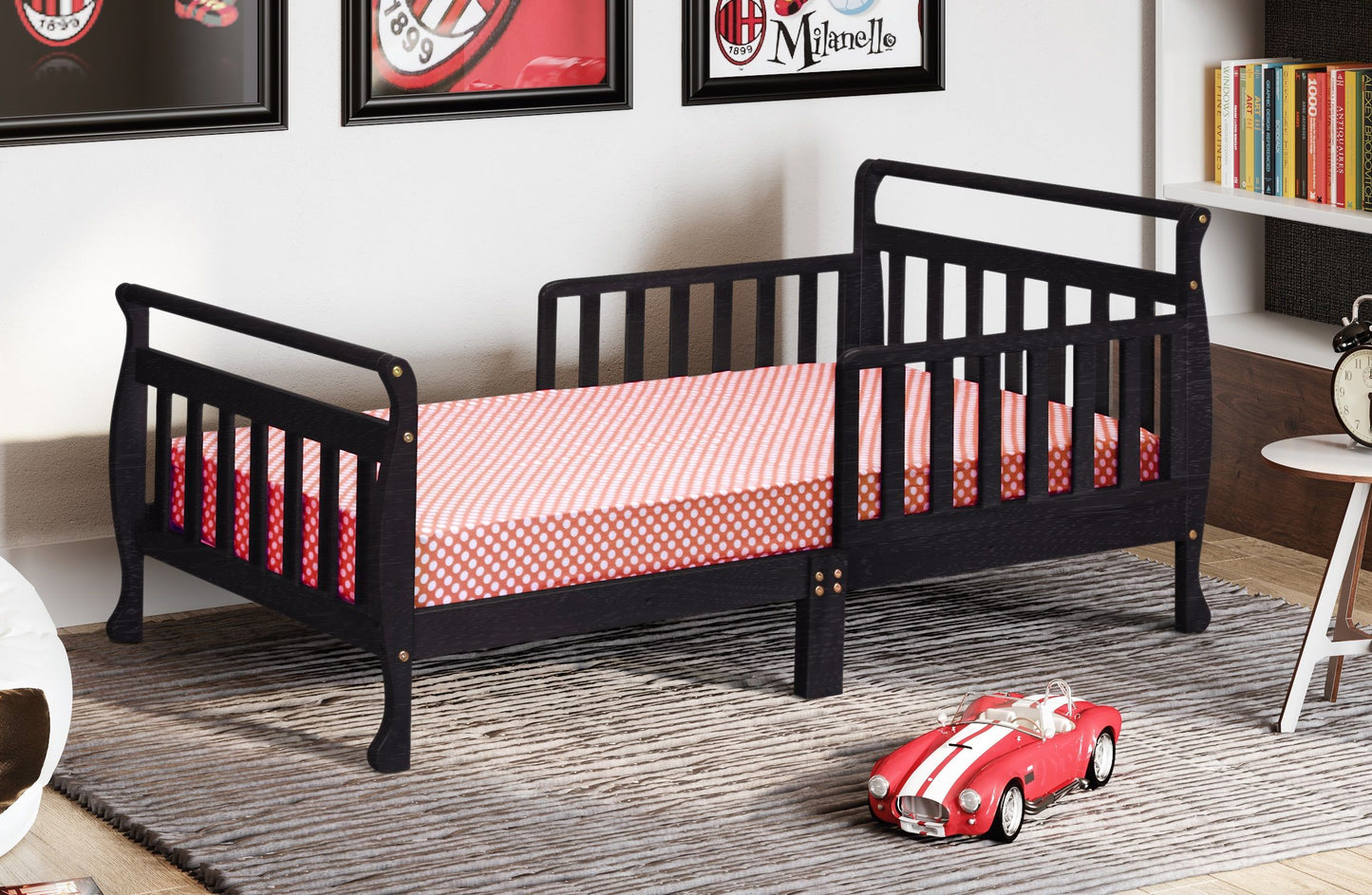 Anna Wooden Sleigh Toddler Bed