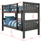 Austin Mission Twin over Twin Bunk bed