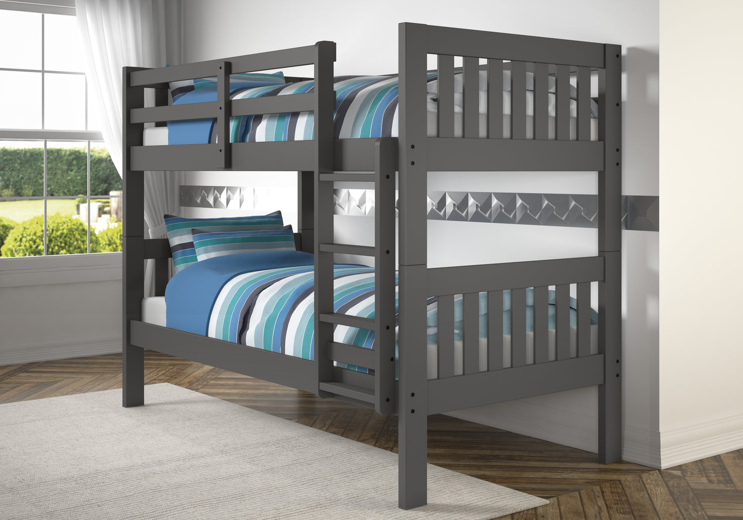 Austin Mission Twin over Twin Bunk bed