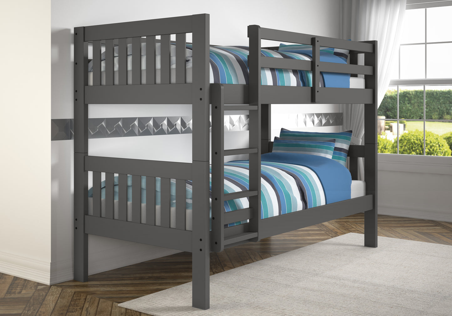 Austin Mission Twin over Twin Bunk bed