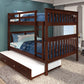 Erath Mission Full Over Full Bunk Bed with Storage Drawers