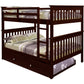 Erath Mission Full Over Full Bunk Bed with Storage Drawers