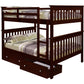 Erath Mission Full Over Full Bunk Bed with Storage Drawers