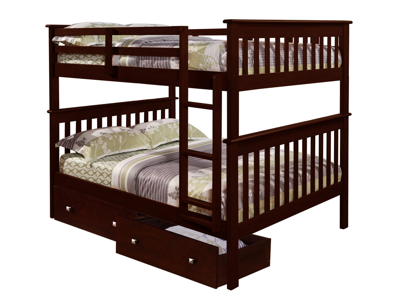 Erath Mission Full Over Full Bunk Bed with Storage Drawers