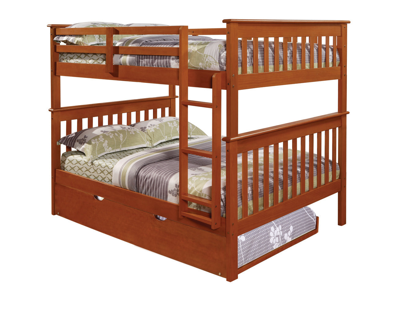 Erath Mission Full Over Full Bunk Bed with Storage Drawers