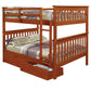 Erath Mission Full Over Full Bunk Bed with Storage Drawers