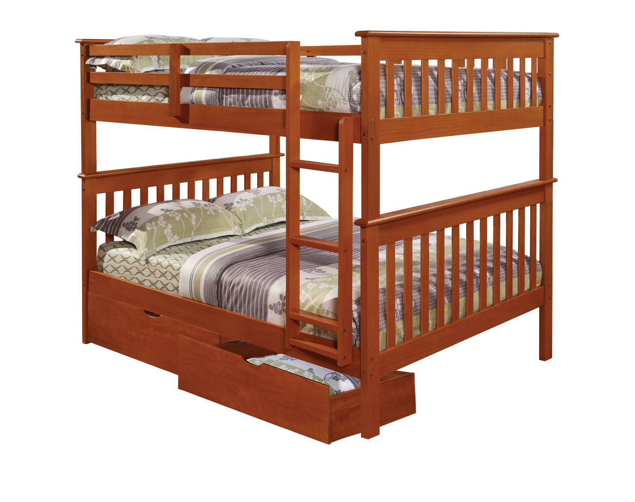 Erath Mission Full Over Full Bunk Bed with Storage Drawers