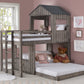 Cottage Twin over Full House Bunk Bed