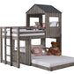 Cottage Twin over Full House Bunk Bed