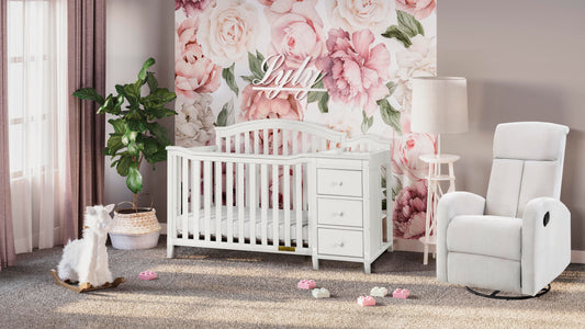 Kali II 4-in-1 Convertible Crib and Changer, White