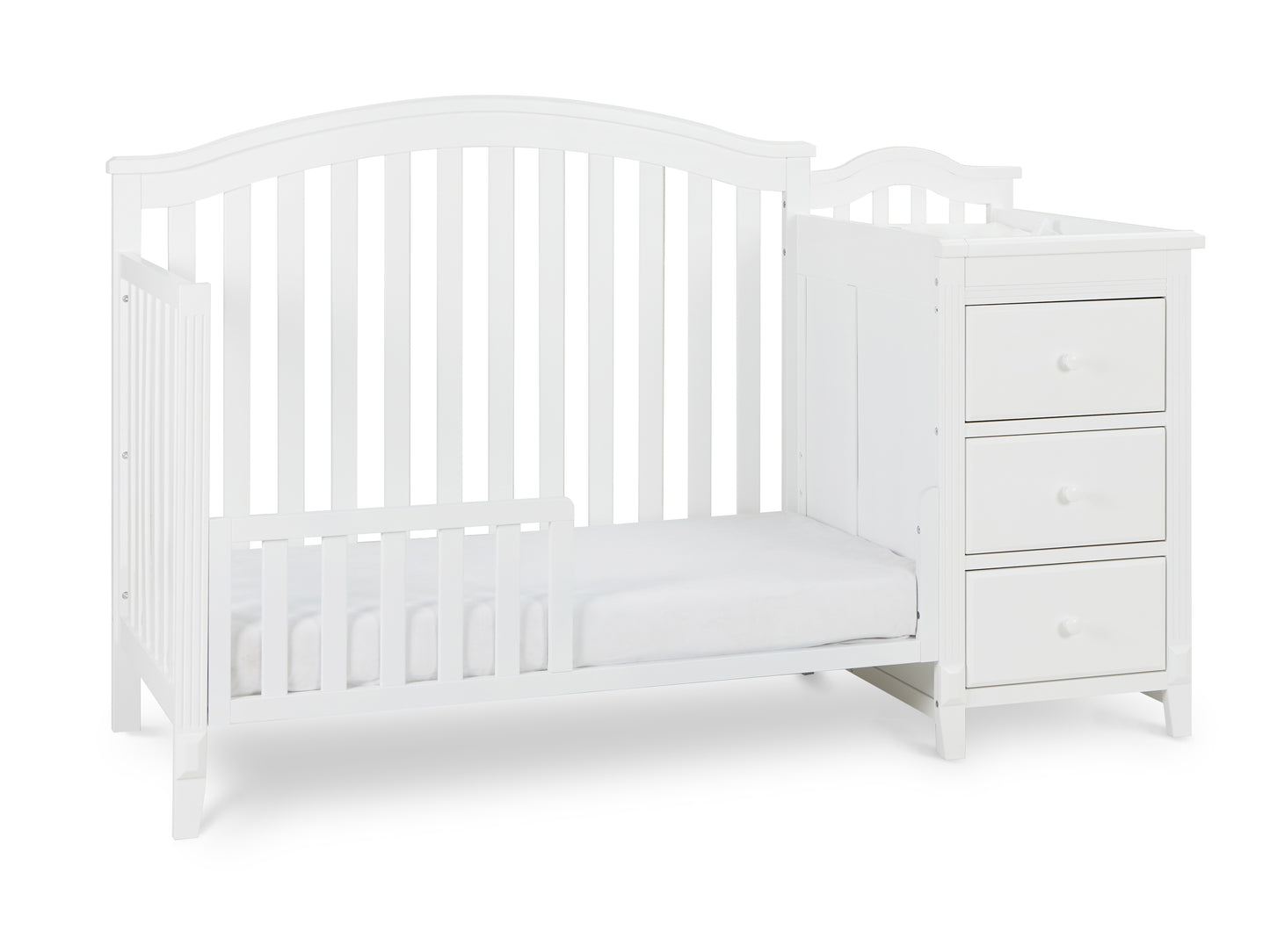 Kali II 4-in-1 Convertible Crib and Changer, White