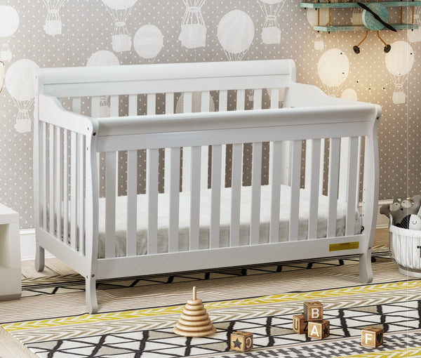 Alice 4-in-1 Convertible Crib with Toddler Guardrail