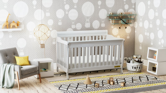 Alice 4-in-1 Convertible Crib with Toddler Guardrail