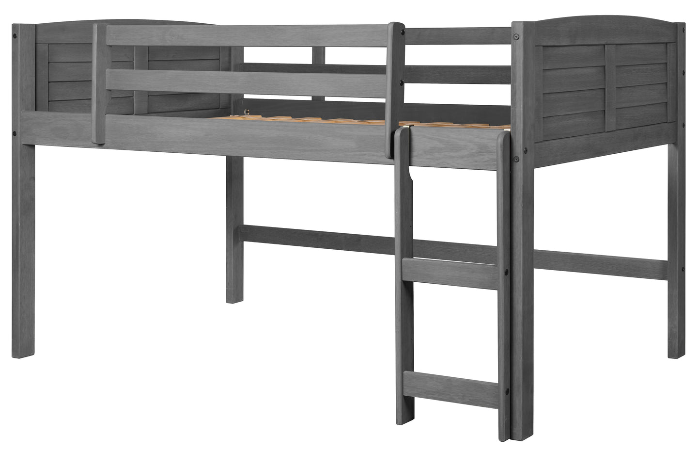 Louver Twin Low Loft Bed