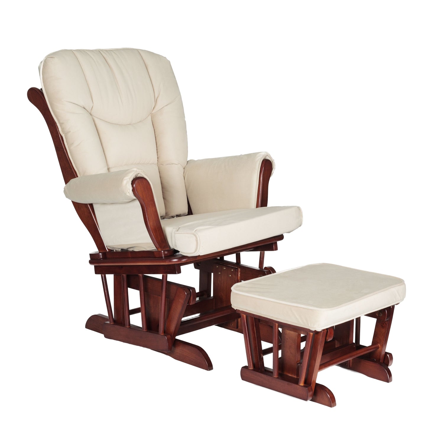 Sleigh Glider Nursing Chair and Ottoman