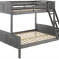 Louver Twin over Full Antique Bunkbed