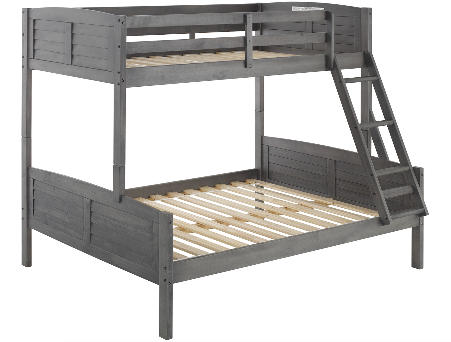 Louver Twin over Full Antique Bunkbed